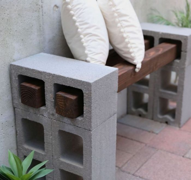 20 Поразительных примеров использования шлакоблоков в декоре