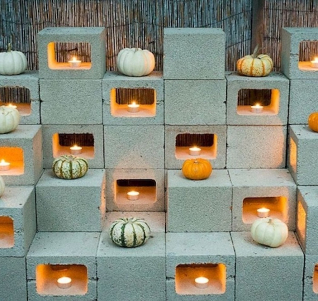 20 Поразительных примеров использования шлакоблоков в декоре