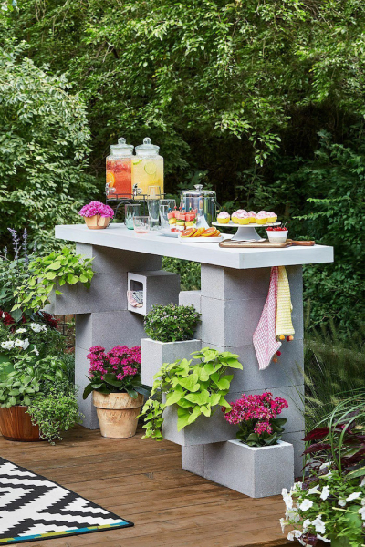 20 Поразительных примеров использования шлакоблоков в декоре