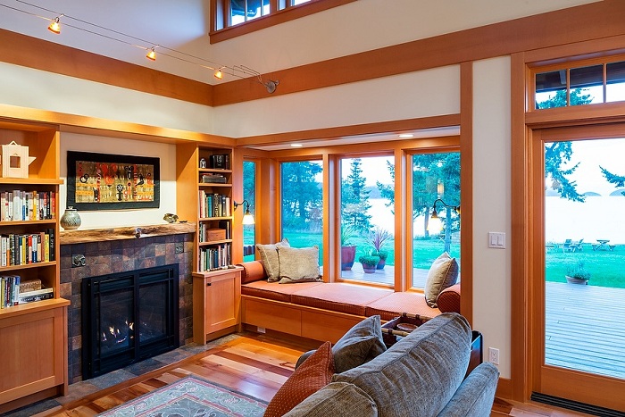 20 примеров комфортных мест у окна, которые сэкономят место в интерьере