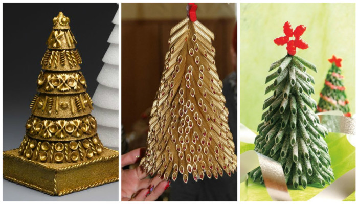 23 новогодние ёлки из подручных средств, не уступающие в своей красоте настоящим