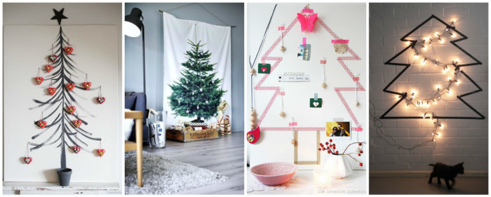 23 новогодние ёлки из подручных средств, не уступающие в своей красоте настоящим