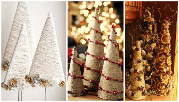 23 новогодние ёлки из подручных средств, не уступающие в своей красоте настоящим