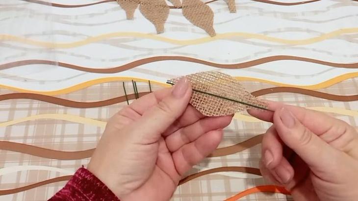 3D панно из мешковины и джута