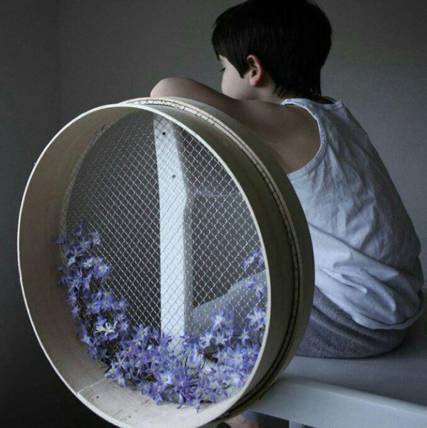 Цветочные композиции в пяльцах