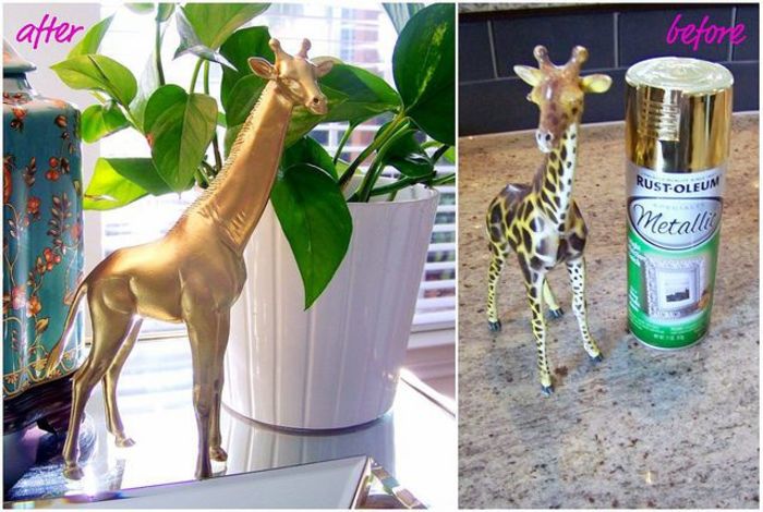Декор из ненужных вещей: что можно сделать с помощью спрей-краски своими руками
