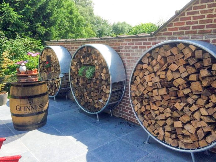 Идеи для укладки дров