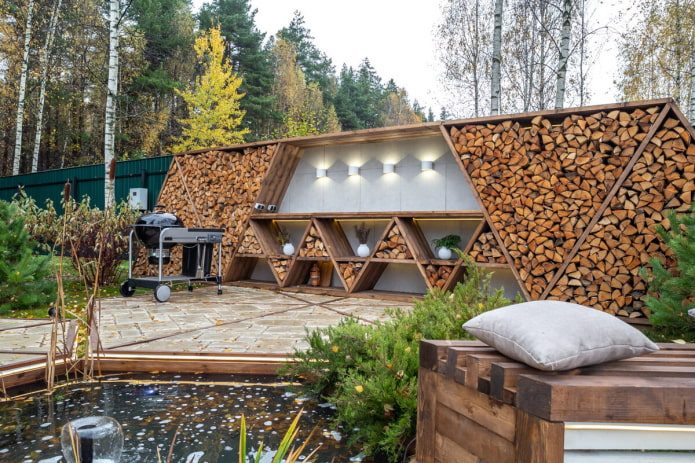 Идеи для укладки дров