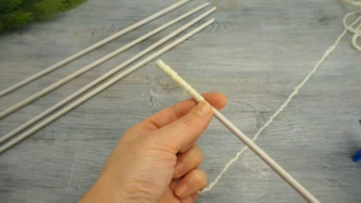 Интересная идея из простой пряжи