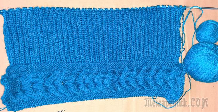 Мастер-класс по вязанию женской шапки с поперечной косой английской резинкой