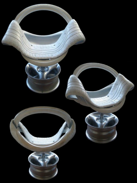 Нестандартные примеры превращения покрышек в мебель и предметы быта