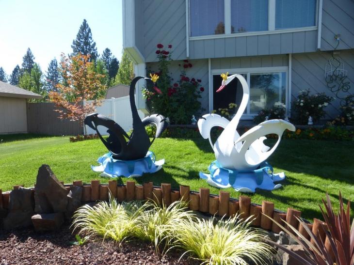 Поделки из шин — интересные и креативные идеи украшения сада и участка