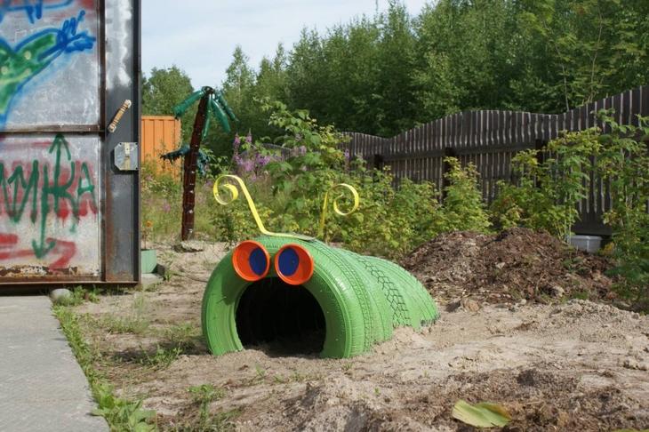 Поделки из шин — интересные и креативные идеи украшения сада и участка