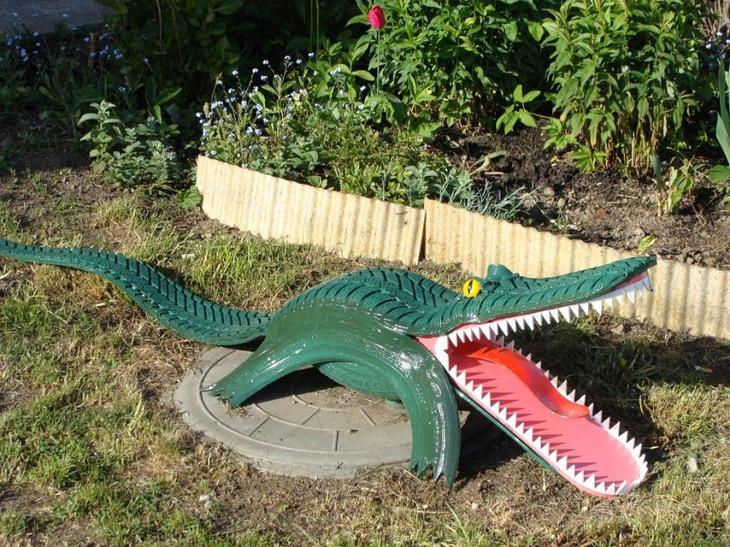 Поделки из шин — интересные и креативные идеи украшения сада и участка