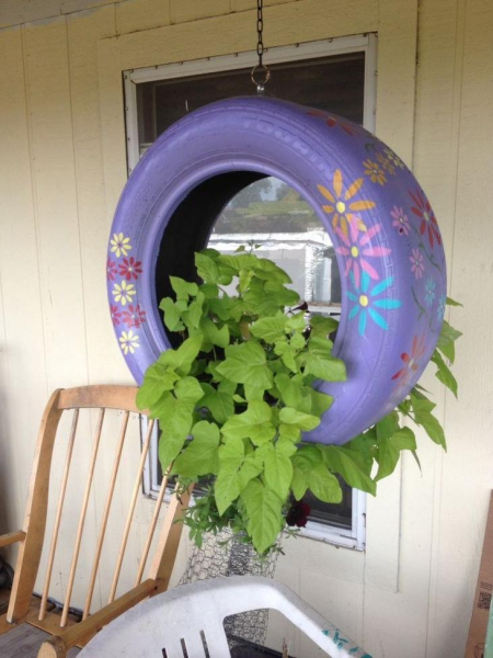 Поделки из шин — интересные и креативные идеи украшения сада и участка