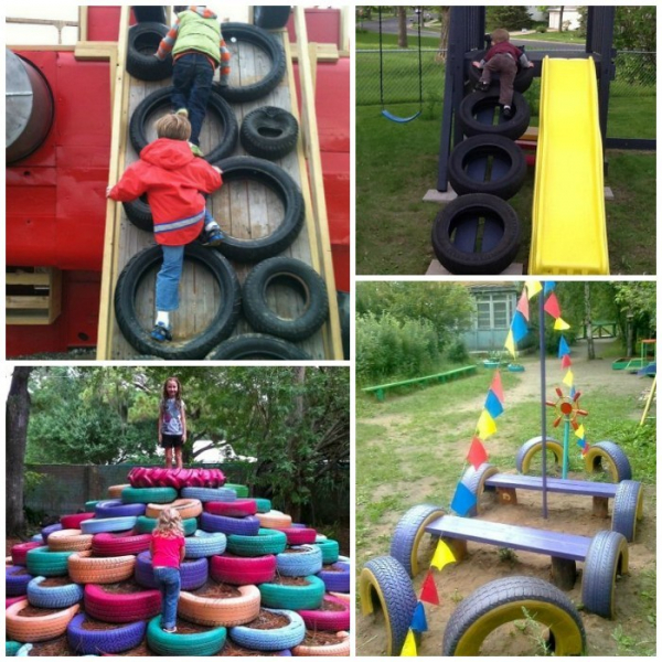 Поделки из шин — интересные и креативные идеи украшения сада и участка