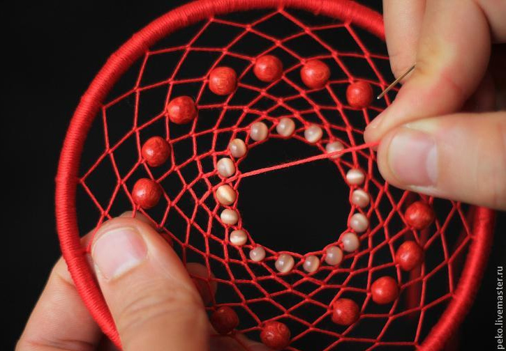 Пошаговая схема плетения ловца снов: 4 мастер-класса