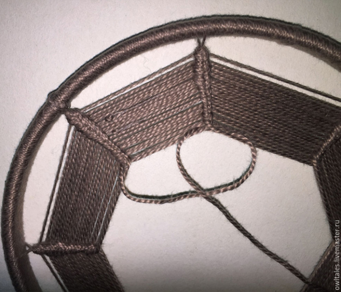 Пошаговая схема плетения ловца снов: 4 мастер-класса