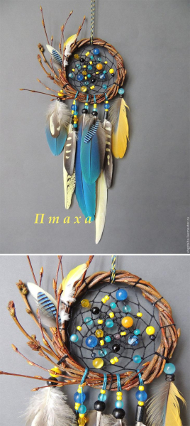 Пошаговая схема плетения ловца снов: 4 мастер-класса