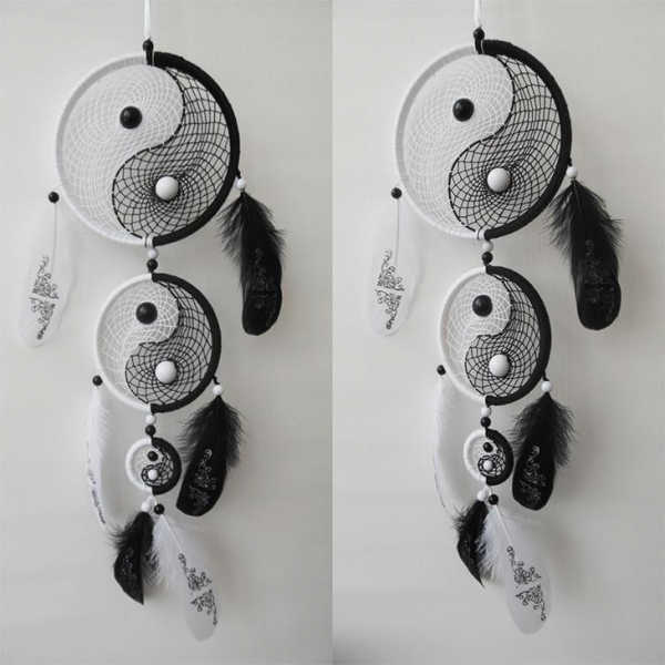 Пошаговая схема плетения ловца снов: 4 мастер-класса