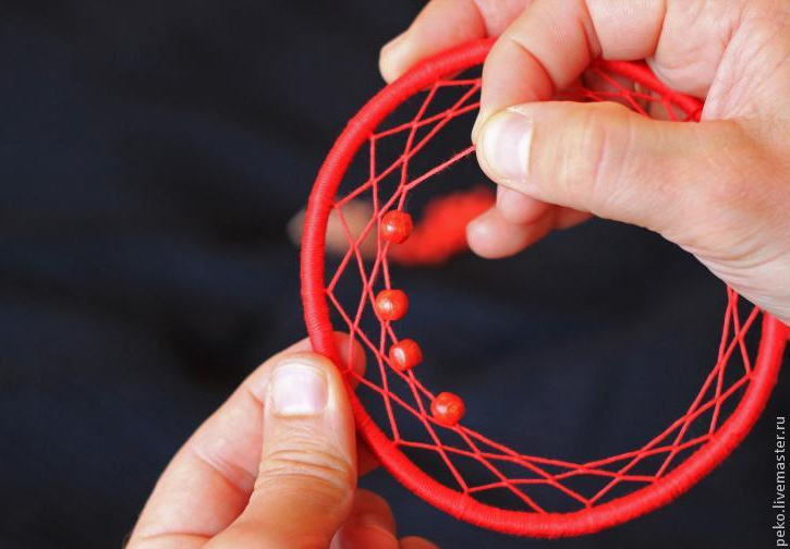 Пошаговая схема плетения ловца снов: 4 мастер-класса
