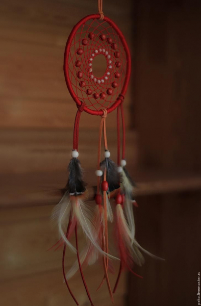 Пошаговая схема плетения ловца снов: 4 мастер-класса