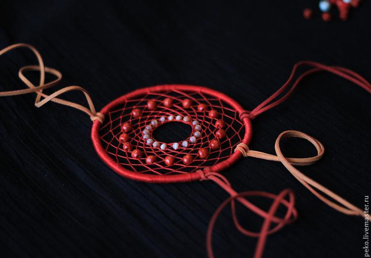 Пошаговая схема плетения ловца снов: 4 мастер-класса