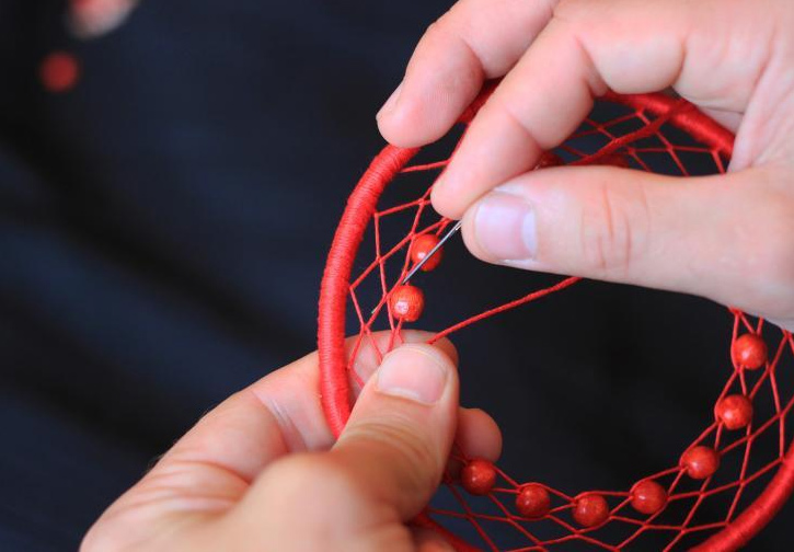 Пошаговая схема плетения ловца снов: 4 мастер-класса