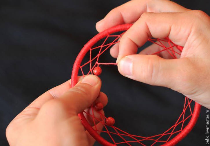 Пошаговая схема плетения ловца снов: 4 мастер-класса
