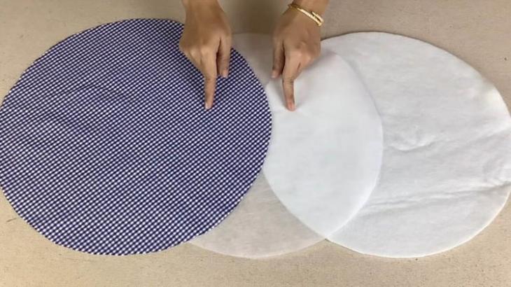 Простая в пошиве корзинка из старых джинсов