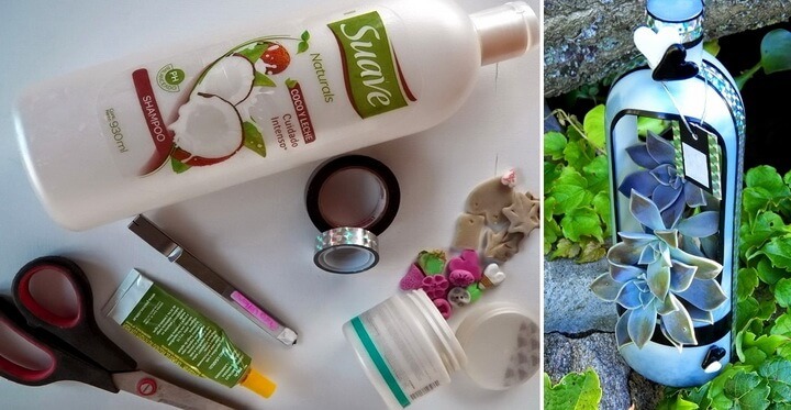 Вторая жизнь бутылок от шампуня