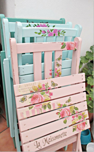 Декупаж мебели: идеи для создания атмосферы шебби-шик и просанса