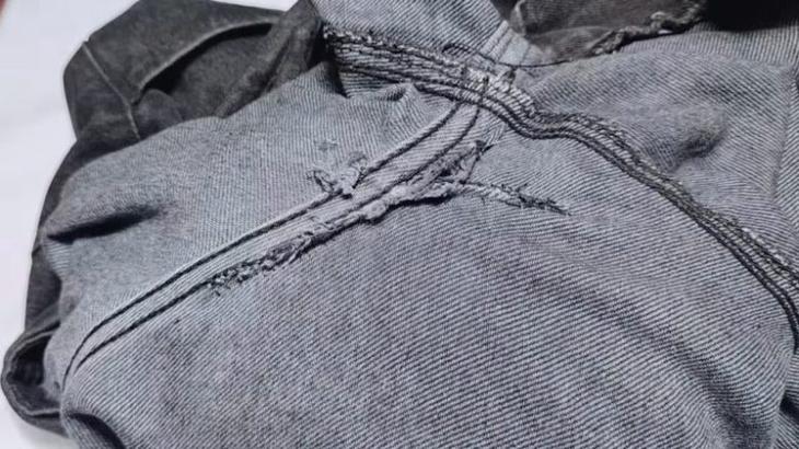 Как быстро и очень прочно зашить протёртую дырку на джинсах