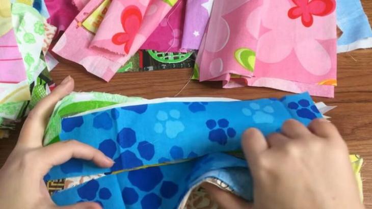 Красивое лоскутное одеяло