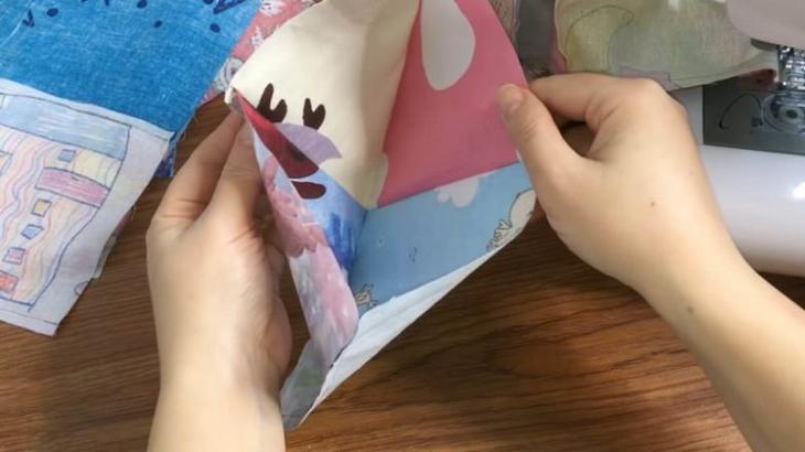 Красивое лоскутное одеяло