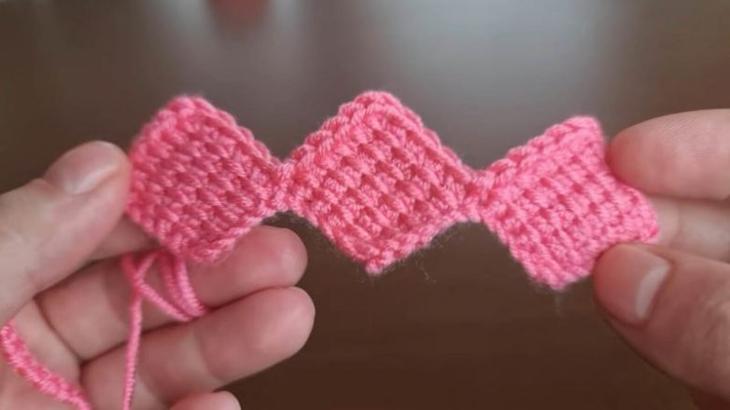 Очень красивое тунисское вязание