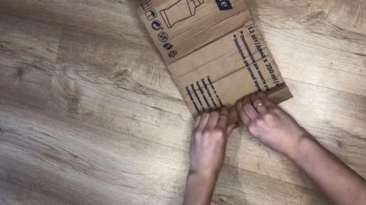 Органайзер-корзинка из картона