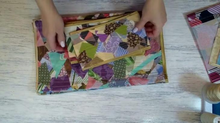 Старая полка в технике "пицца"