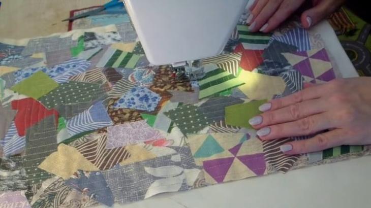 Старая полка в технике "пицца"