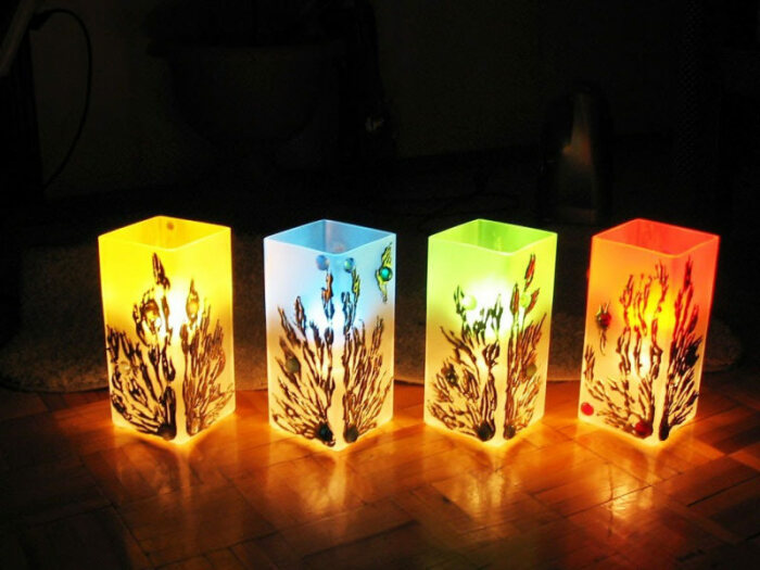 Светильник-ночник из подручных средств: 7 примеров дизайнерских шедевров своими руками