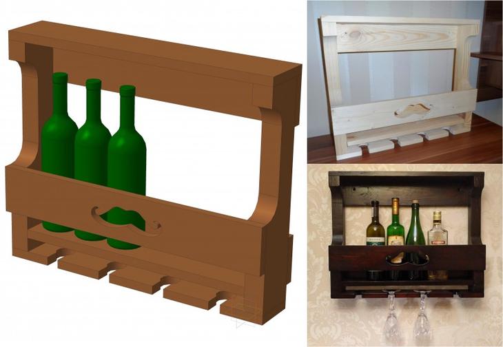 Винная полка — фото лучших идей