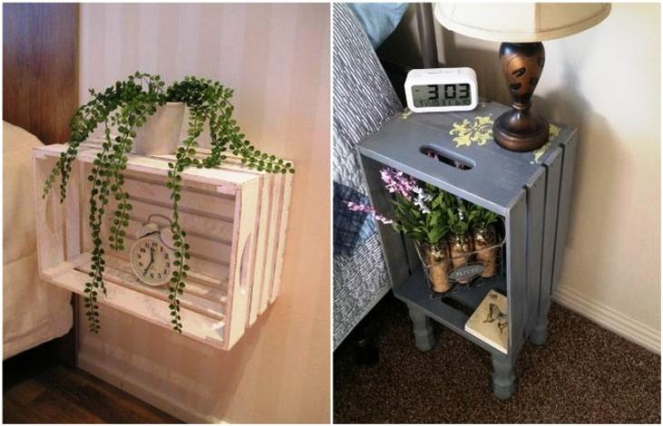 12 идей прикроватных тумбочек своими руками