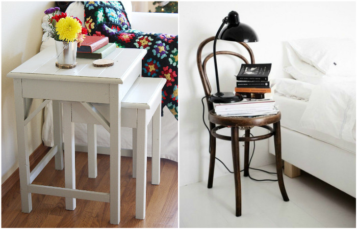 17 эффектных прикроватных тумбочек, которые можно легко сделать своими руками