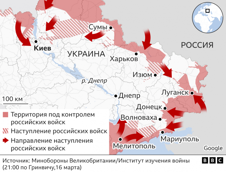 Война в Украине, день 22-й: новые гуманитарные коридоры, поиски активов российской элиты