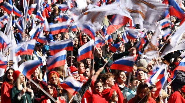 Митинг-концерт "Крымская весна" в Лужниках. Фотографии