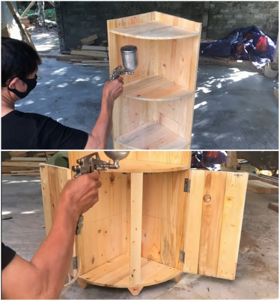 Как из вторсырья сделать угловой шкаф, который составит конкуренцию мебели из цельного дерева