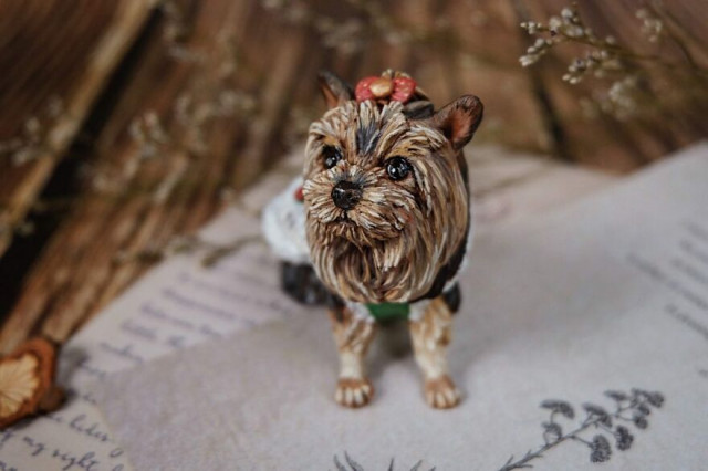 Крошечные скульптуры животных, созданные из глины талантливой вьетнамской художницей