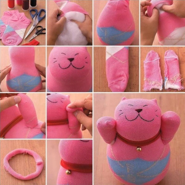 Поделки из одинокого носка