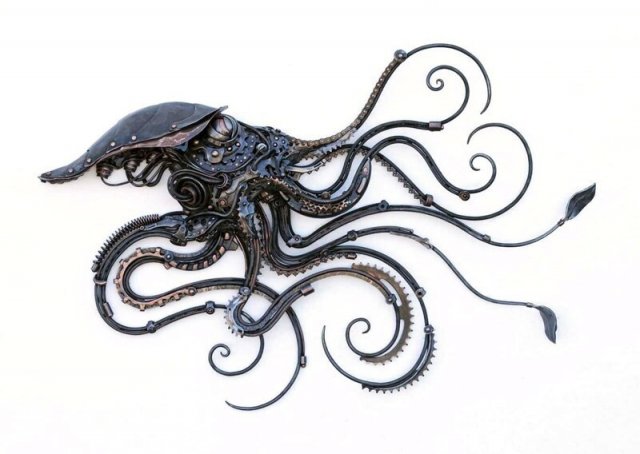 Скульптор по металлу Алан Уильямс создаёт настоящие шедевры из металлолома