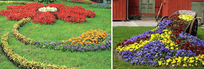 Создаем великолепные клумбы из подручных материалов